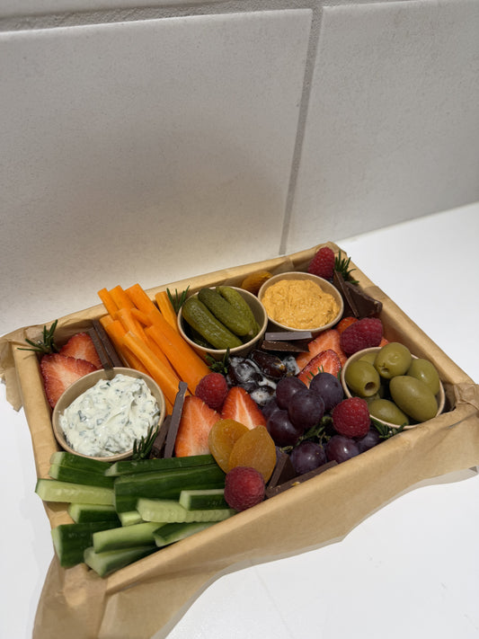 Vegansk charkbricka